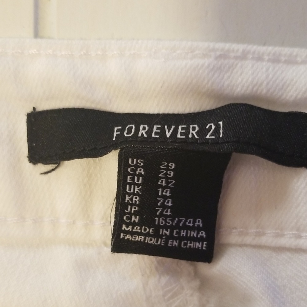 White Forever 21 Ankle pants - Picture 3 of 4